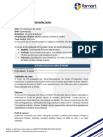 Curso: Direito Previdenciário: Integralização Do Curso E Regime