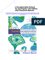 Human Exceptionality School Community and Family 11th Edition Hardman Solutions Manual