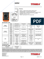 Digital Multimeter: Features