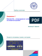 Predavanje 7 - Еmisija CO2 - Uticaj Na Klimatske Promene