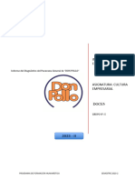 Formato Informe Diagnóstico General de La Empresa