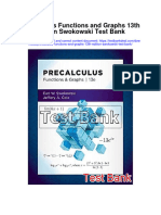 Precalculus Functions and Graphs 13th Edition Swokowski Test Bank