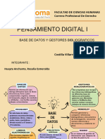 Mapa Mental - Base de Datos