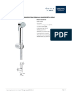 GROHE Specification Sheet 26354000