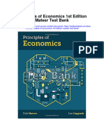 Principles of Economics 1st Edition Mateer Test Bank