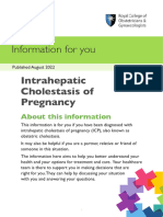 Intrahepatic Cholestasis of Pregnancy Large Print Patient Information Leaflet