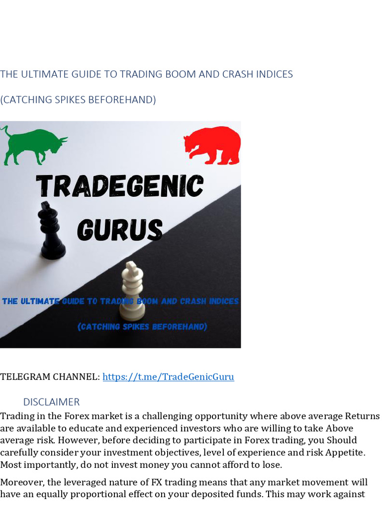 Ultimate Boom and Crash Trading Guide | PDF | Financial Markets | Investing