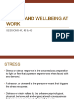 Stress and Wellbeing at Work