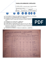 PLANILLA DE ILUMINACIÓN Y VENTILACIÓN para Quinto