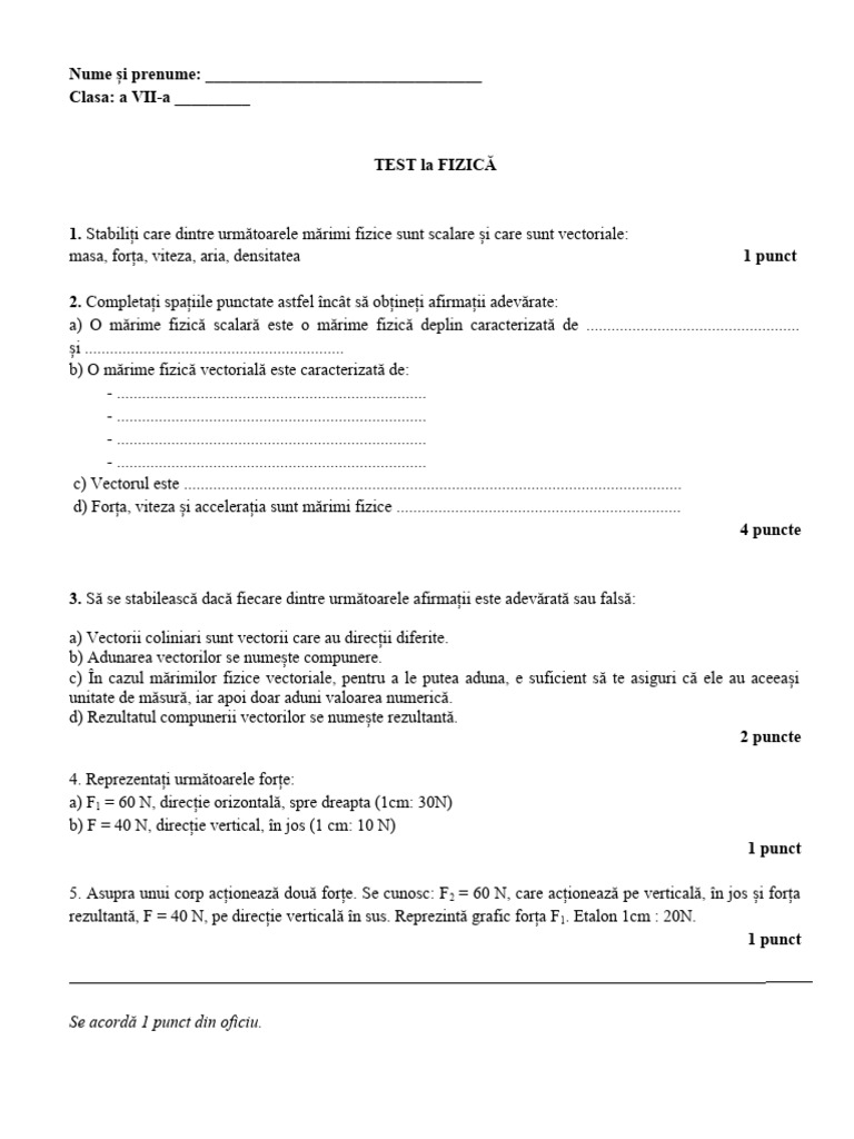 Test - Modul 1 | PDF