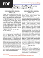 Sentiment Analysis Using Microsoft Azure Machine Learning and Python IJERTV10IS110099