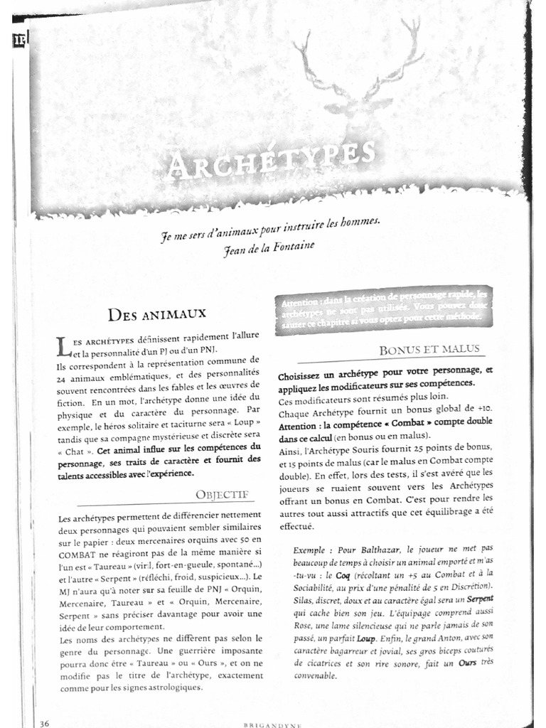 2 Archétypes | PDF