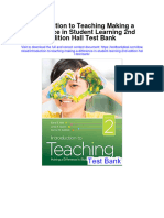 Introduction To Teaching Making A Difference in Student Learning 2nd Edition Hall Test Bank
