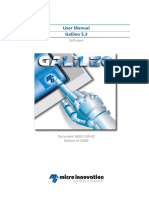 User Manual Galileo 5.3: Software