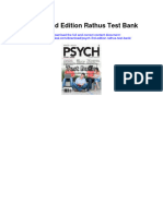 Psych 3rd Edition Rathus Test Bank