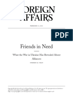 2023-Walt-Friends in Need - What The War in Ukraine Has Revealed About Alliances