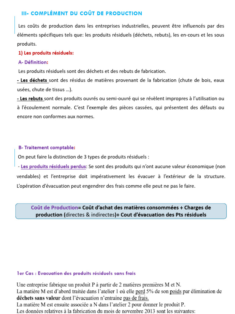 Définition des Produits Résiduels | PDF | Déchets | Ciment