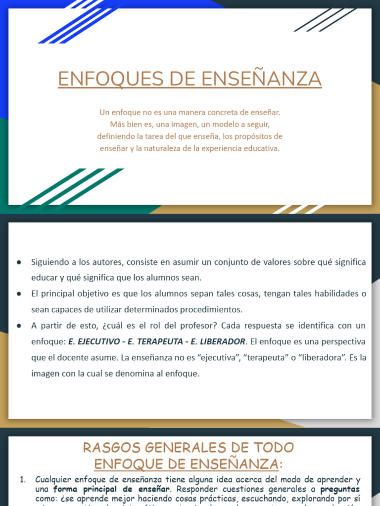 Enfoques de Enseñanza | PDF | Enseñando | Aprendizaje