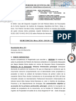 Corte Superior de Justicia de Arequipa: SENTENCIA Nro.036-2018-2JCP