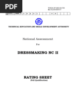 Sample of Rating Driving NC II