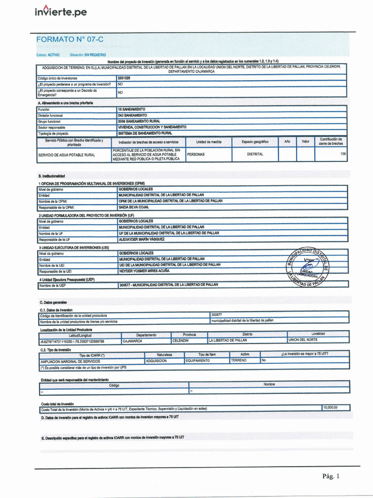 Formato 7C | PDF