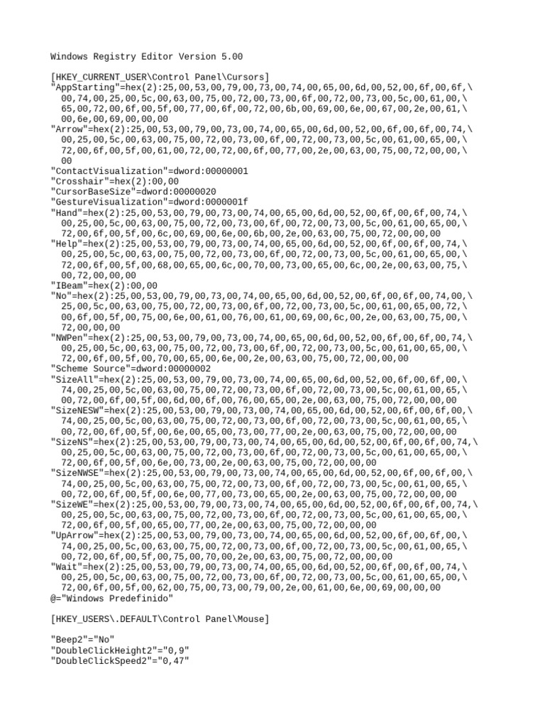 Regedit Configuration for Gaming | PDF | Windows Registry | Utility ...