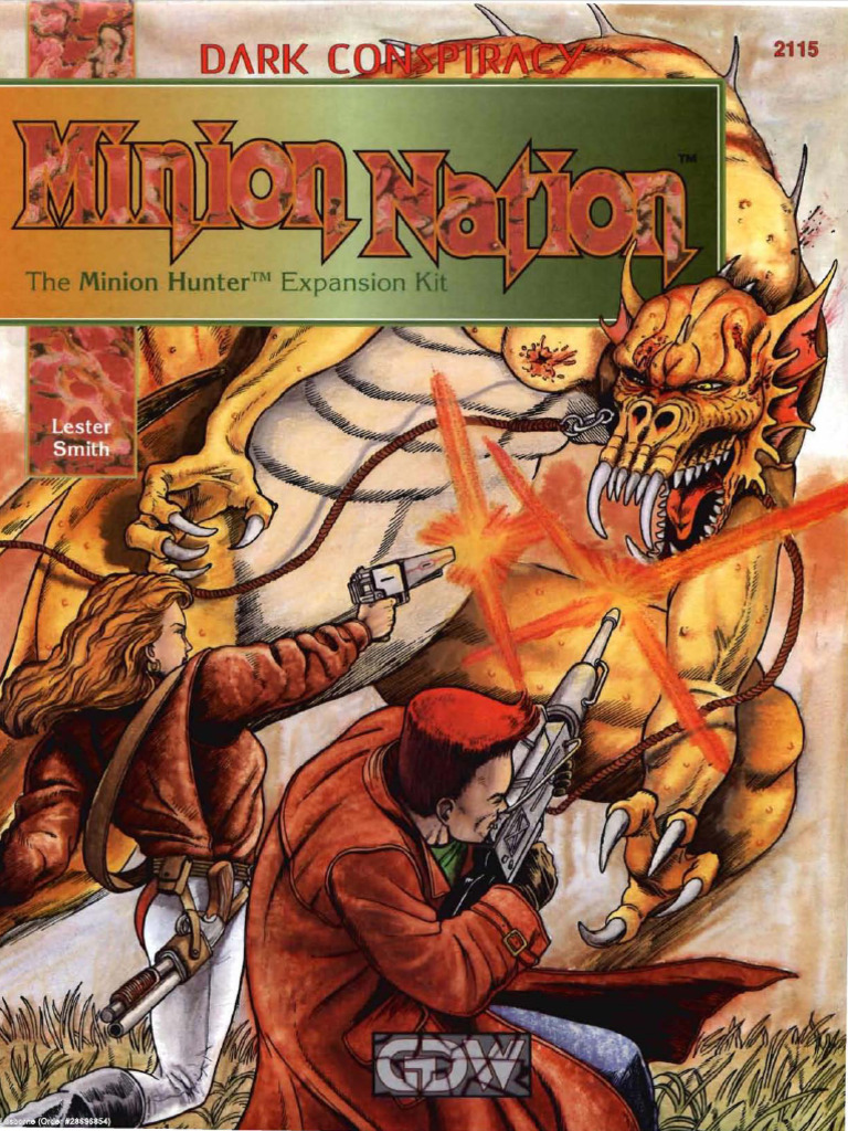 Minion Nation the Minion Hunter Expansion Kit PDF Tabletop Games