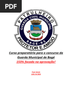 Preparatório GM Bagé 2024 - Edital Verticalizado (Conteúdos Cobrados No Edital Anterior + Acréscimos) - Prof. Kelsch