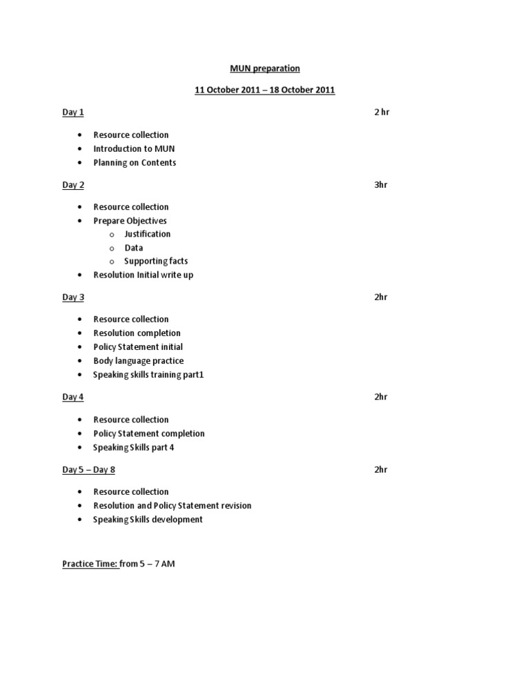 MUN Preparation | PDF | Language Arts & Discipline