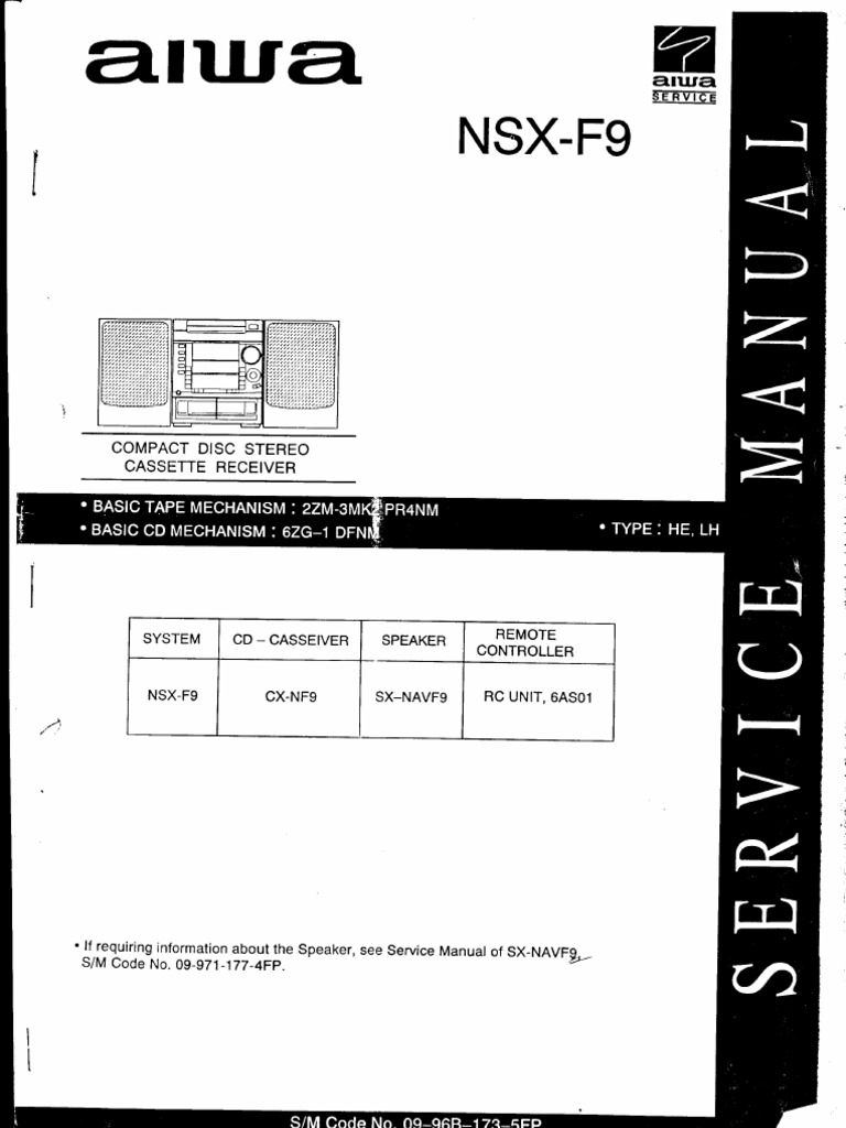 邦楽 KAFU INSTALL MANUAL CD NSX-F9 Cx-Nf9ez | PDF