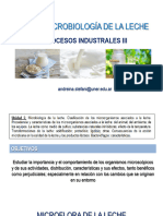 Tema 5 - MICROBIOLOGÍA DE LECHE