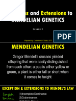 Lesson 5 - Exceptions & Extensions To Mendelian