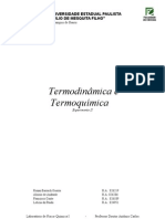 Relatório II - Termodinâmica e Termoquímica