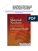 Olds Maternal Newborn Nursing and Womens Health Across The Lifespan 9th Edition Davidson Test Bank
