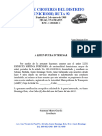 UNICHODI, Carta A Quien Pueda Interesar LUIS MEDINA-FM-2015