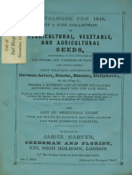 Floricultural, Vegetable, and Agricultural Seeds