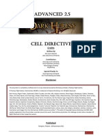 Advanced Dark Heresy - Cell Directives