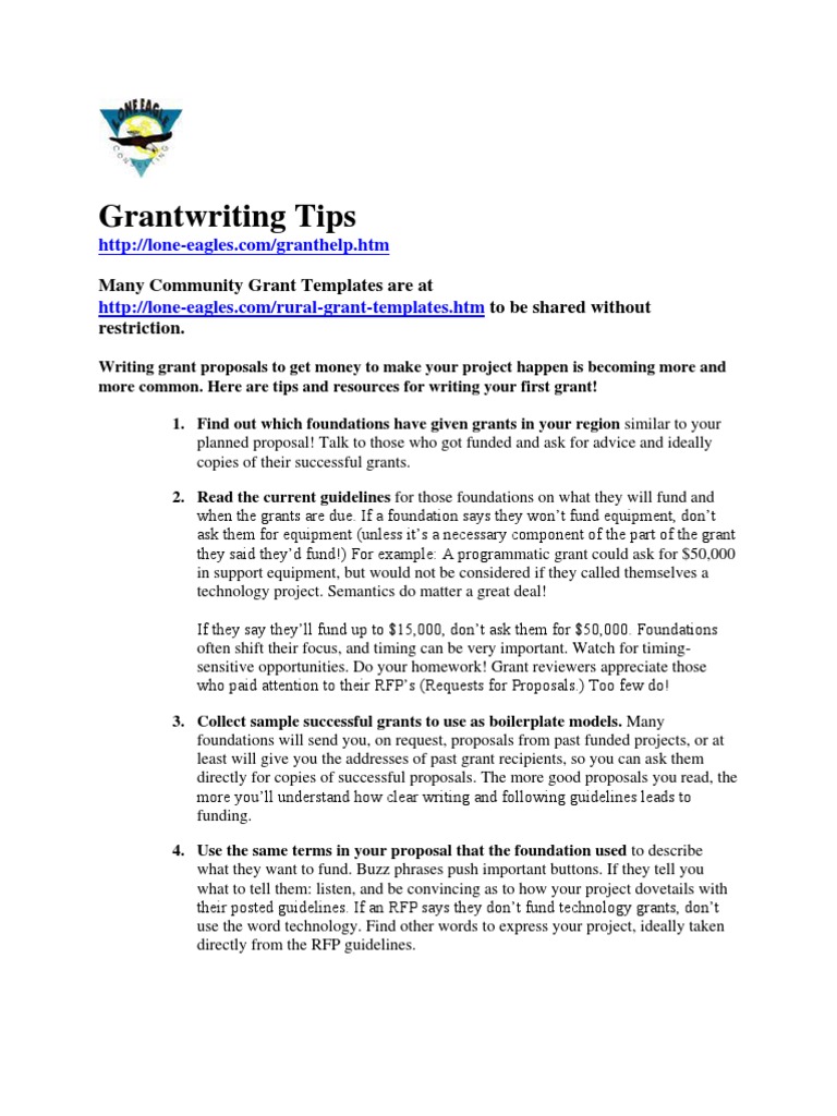Essential Grantwriting Tips for Success | PDF | Grant (Money) | Grant ...