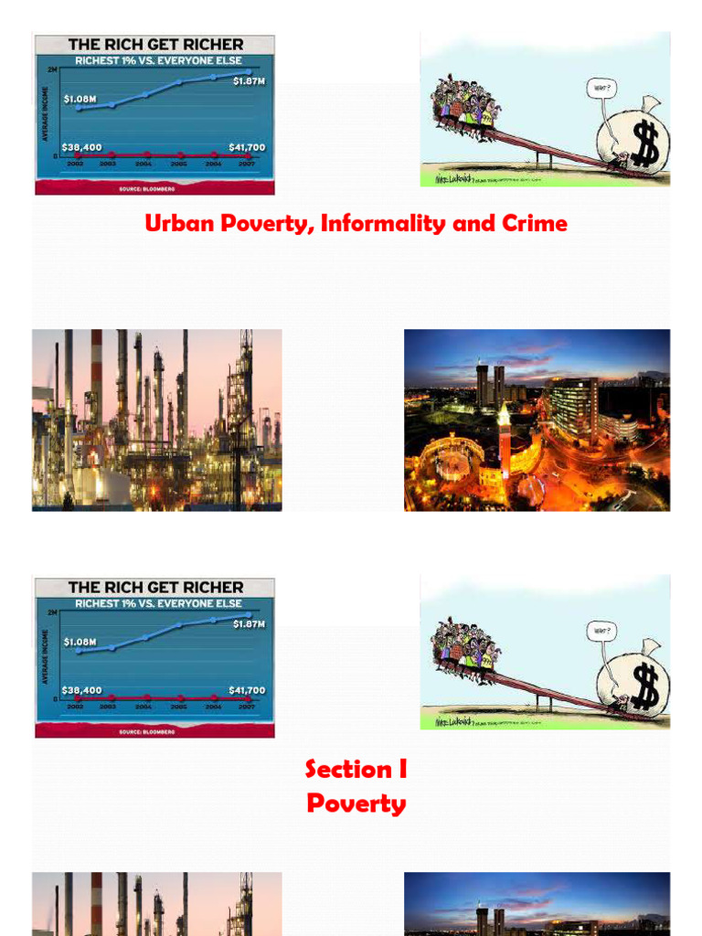 Urban Poverty, Informality and Crime | PDF | Poverty | Poverty ...