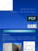 Hormigón II - Viga Gran Altura