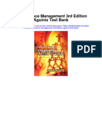 Performance Management 3rd Edition Aguinis Test Bank