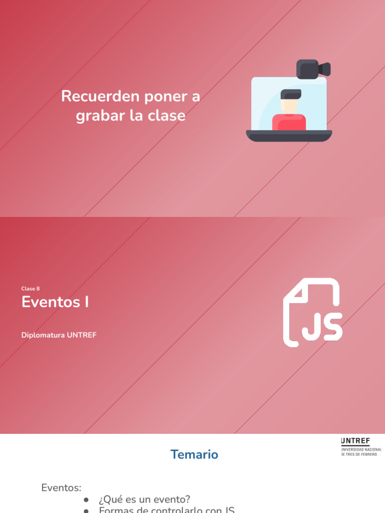 Control de Eventos en JavaScript | PDF | Script Java | HTML