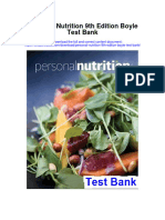 Personal Nutrition 9th Edition Boyle Test Bank