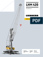 Liebherr LHM 420 Mobile Harbour Crane Datasheet English