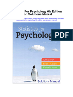 Statistics For Psychology 6th Edition Aron Solutions Manual