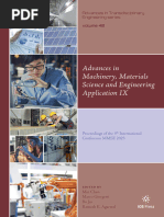 Advances in Machinery, Materials Science and Engineering Application IX