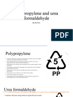 Polypropylene and Urea Formaldehyde