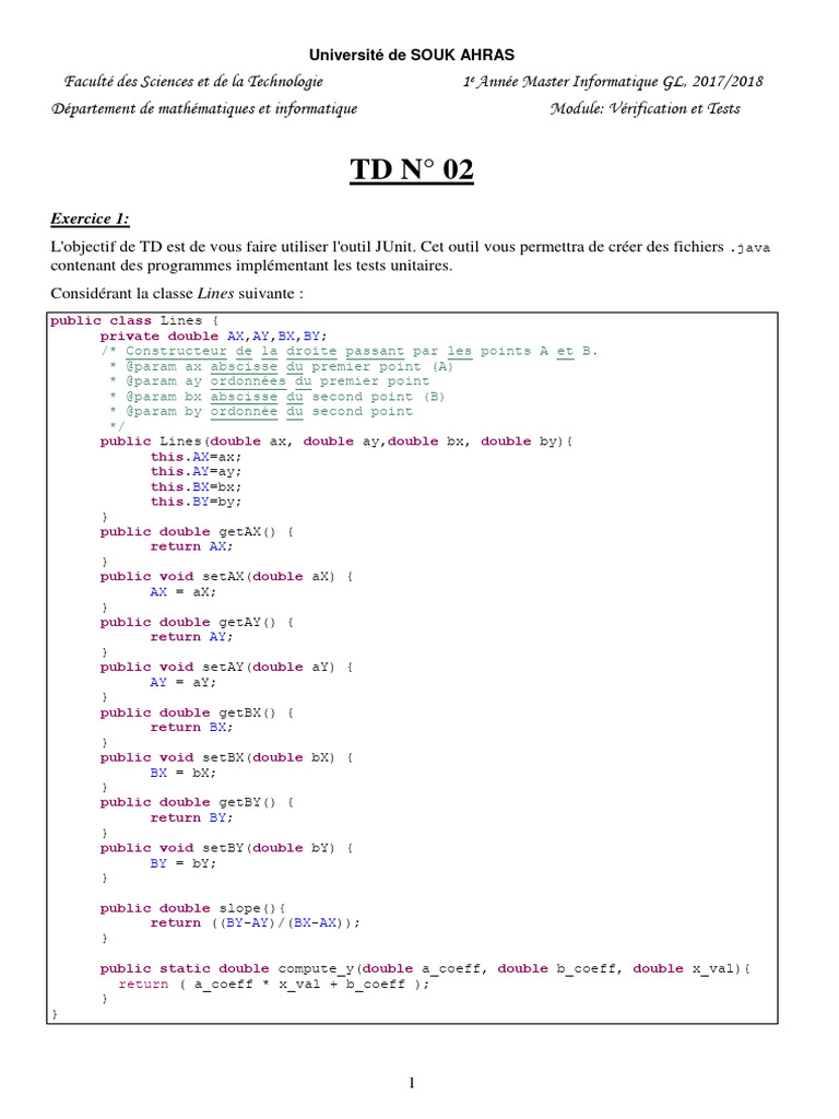 Tests unitaires avec JUnit en Java | PDF | Java (Langage de ...