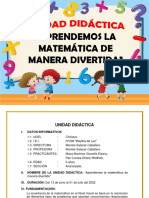 Unidad Didactica 06 - Aprendemos Matemática de Manera Divertida