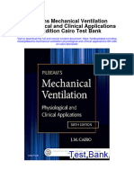 Pilbeams Mechanical Ventilation Physiological and Clinical Applications 6th Edition Cairo Test Bank